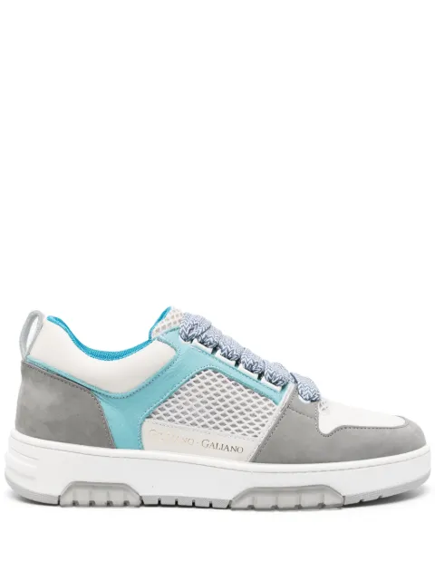 Giuliano Galiano Vyper logo-print leather sneakers Grey VYPER
