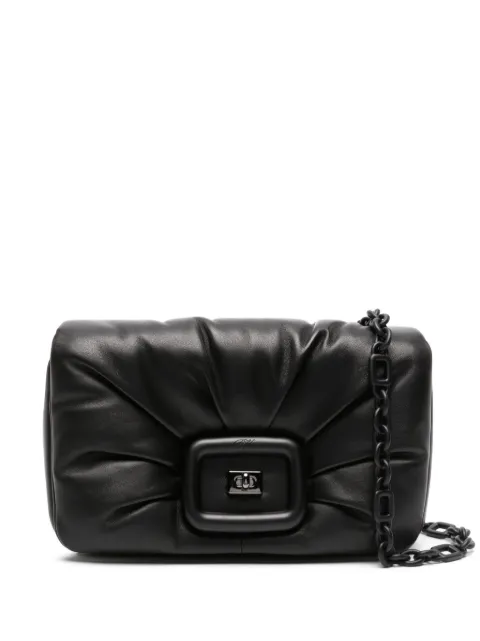Roger Vivier Viv' Choc leather shoulder bag Black RBWAOGJ0201YDR