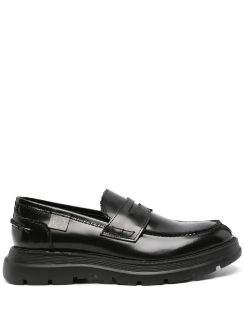 Giuliano Galiano Freddie penny-slot leather loafers Black BRYANABRASIVATO