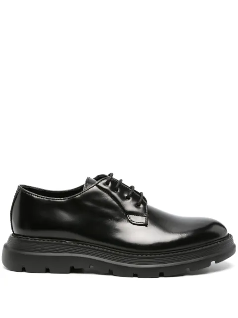 Giuliano Galiano lace-up leather Derby shoes Black CASTROABRASIVATO
