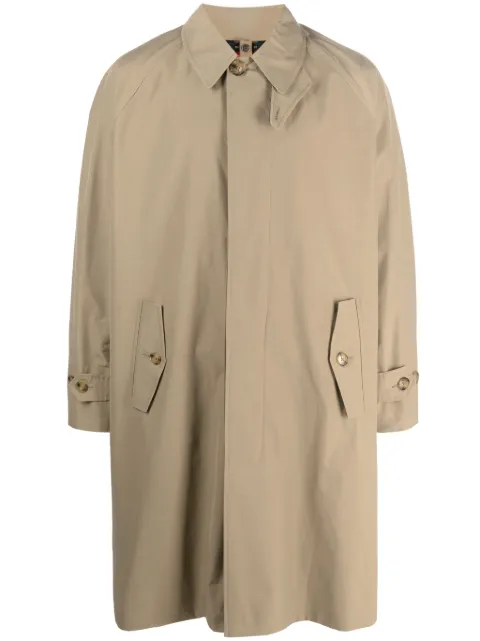 Baracuta concealed-fastening cotton trench coat Neutrals BRCPS0885BCNY1