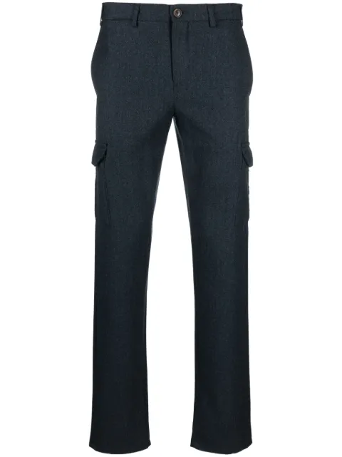 Canali wool cargo trousers Blue V1660AR03472