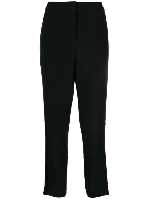 Federica Tosi satin-trim tailored trousers Black PA1690GA0023