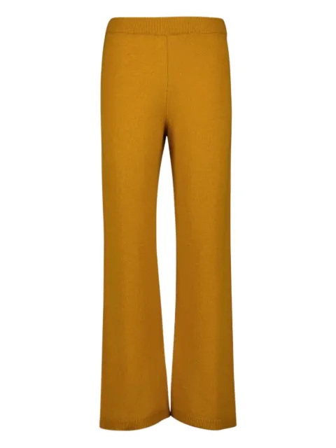 PAULA Nanna wide-leg knitted trousers Yellow NANNA