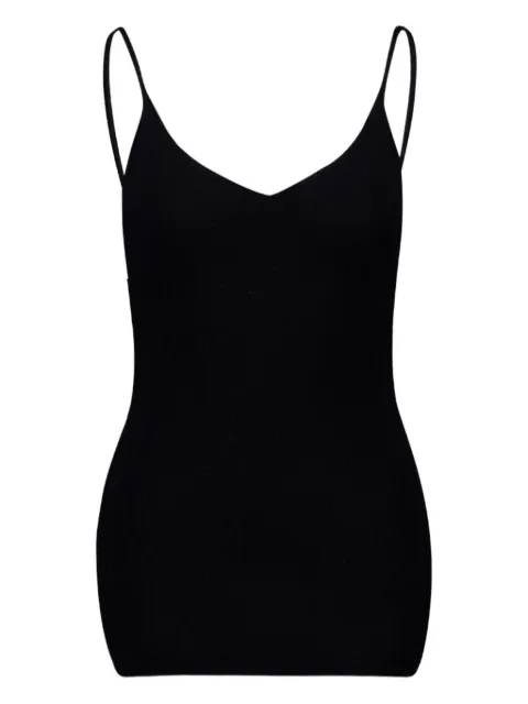 PAULA Kali spaghetti-strap ribbed top Black KALI
