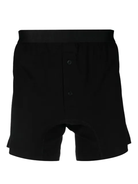 Comme Des Garçons Shirt buttoned jersey boxers Black FZT912
