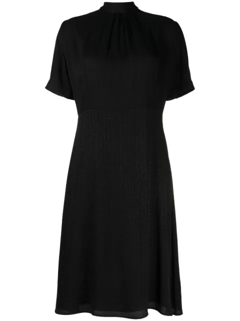 Givenchy 4G-jacquard silk midi dress Black BW21PM14W0