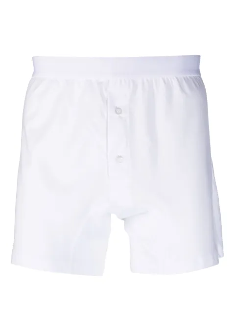 Comme Des Garçons Shirt buttoned jersey boxers White FZT912