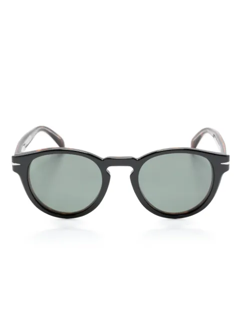 Eyewear by David Beckham round-frame clip-on sunglasses Brown DB7104CS
