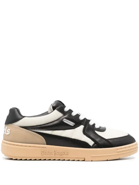 Palm Angels University panelled leather sneakers White PMIA078F23LEA0020110