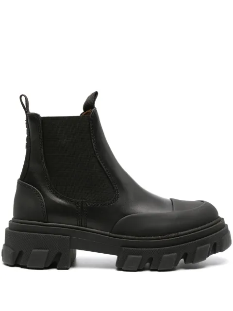 GANNI black chelsea boots Black S2298