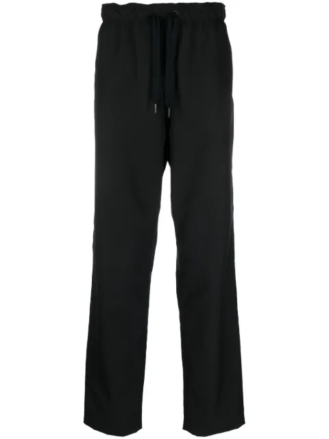 Zadig&Voltaire logo-patch straight-leg trousers Black WMPA00181