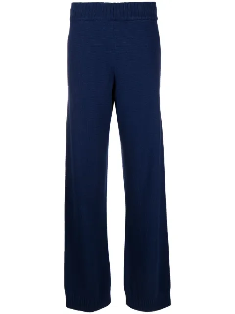 adidas Essentials W cotton knitted trousers Blue IL1944