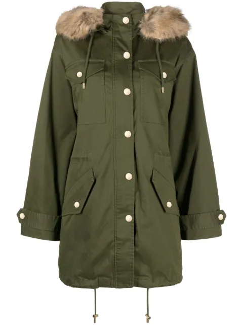Michael Michael Kors faux fur-trim parka Green MF320CP3X6