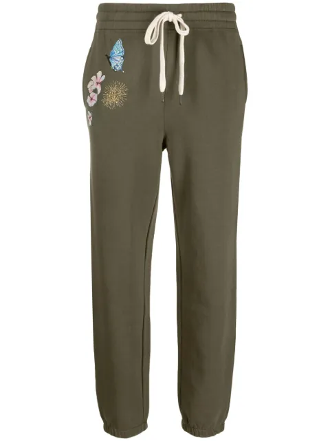 Zadig&Voltaire floral-embroidered jersey track pants Green JWPA00029