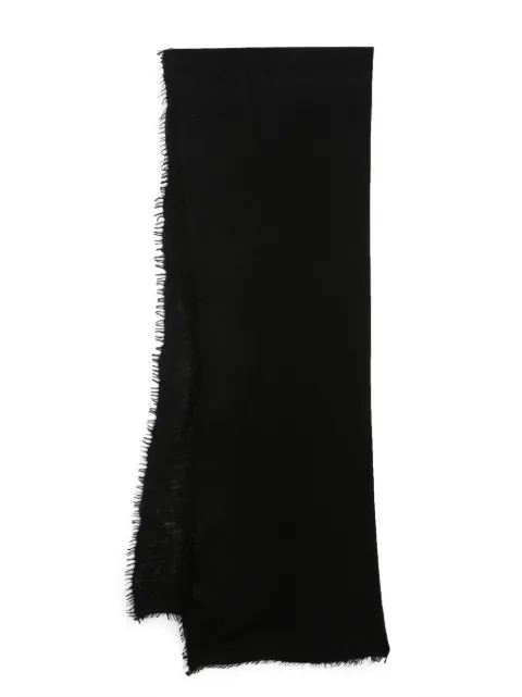 MOULETA crochet-knit cashmere scarf Black 322502