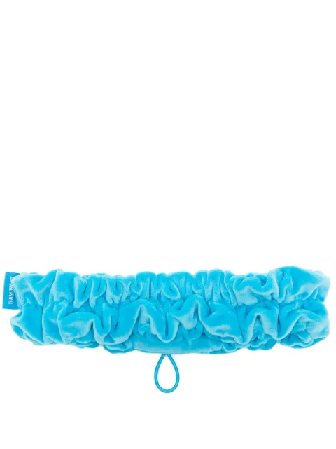TEAM WANG design drawstring textured headband Blue TWSK23F001