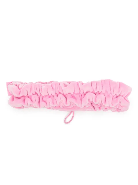 TEAM WANG design drawstring textured headband Pink TWSK23F001