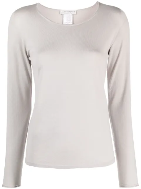 Le Tricot Perugia crew-neck wool sweater Grey 26003