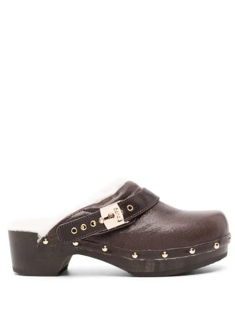 Scholl Pescura Robin leather clogs Brown F30984