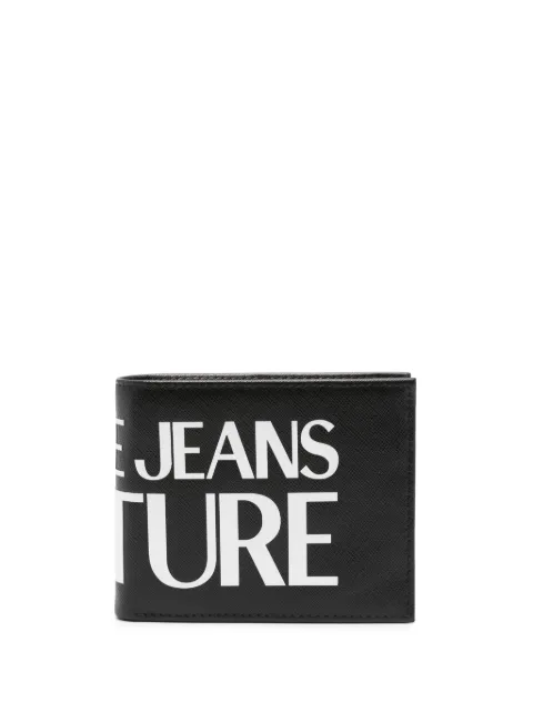 Versace Jeans Couture logo-print leather wallet Black 75YA5PC1ZP111