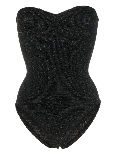 Hunza G Brooke strapless swimsuit Black BROOKESWIM