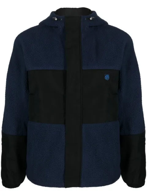 Maison Kitsuné fox head-patch hooded jacket Blue LM02105WQ4022