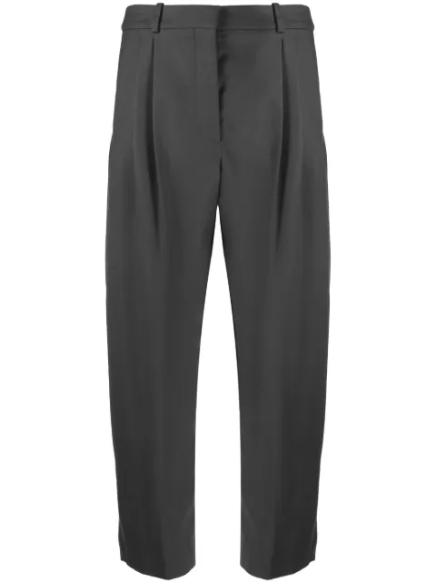 Stella McCartney cropped pleated wool trousers Grey 5919643CU703