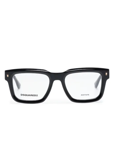DSQUARED2 EYEWEAR Hype rectangle-frame glasses Black D20090