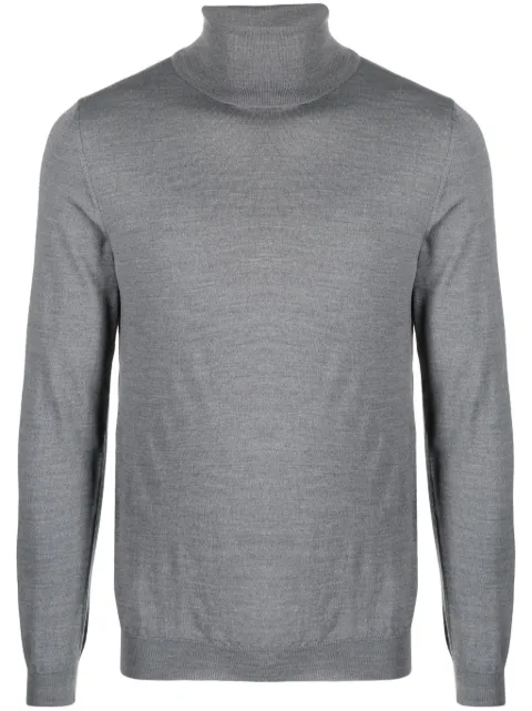 Zanone roll-neck fine-knit jumper Grey 811938Z0290