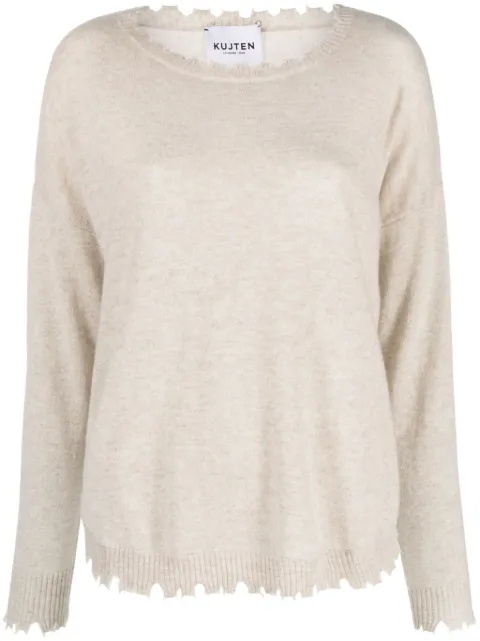 kujten Mela cashmere jumper Neutrals MELAF2015