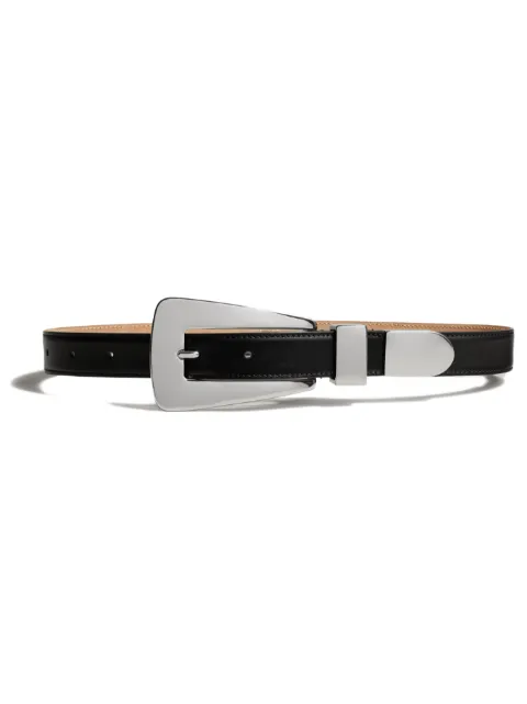 KHAITE buckle leather belt Black 9986763200