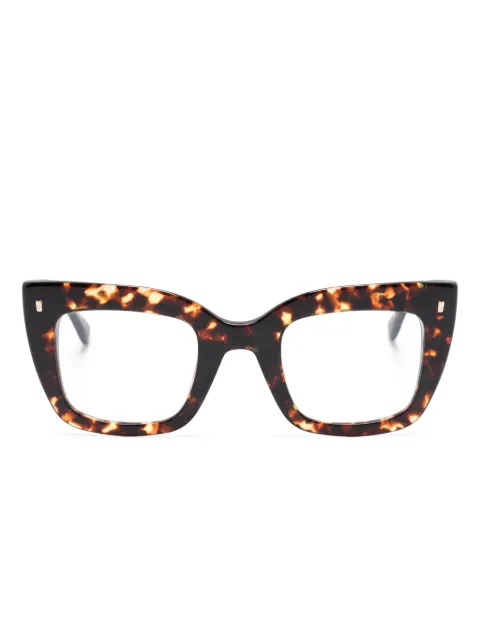 DSQUARED2 EYEWEAR Hype tortoiseshell butterfly-frame glasses Brown D20099