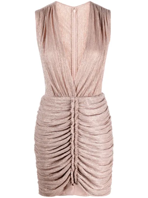 Costarellos Rampling gathered-detail minidress Pink PR2321