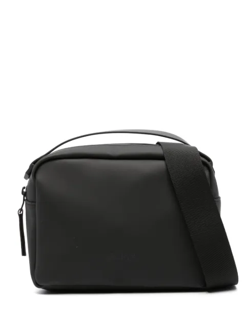 Rains Box logo-debossed tote bag Black 14100