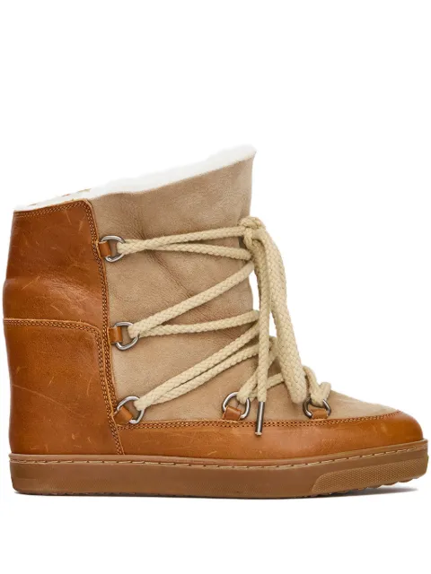 ISABEL MARANT Nowles lined après-ski boots Brown BO0039FAA3O50S
