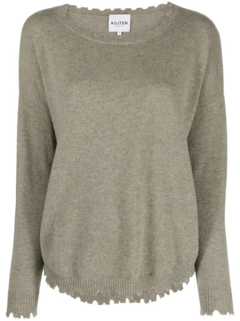kujten Mela cashmere jumper Green MELAF2015