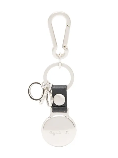 agnès b. logo-engraved metal keyring Silver P187VZ35