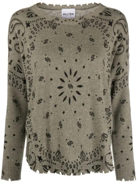 kujten crew-neck cashmere sweater Green F2500