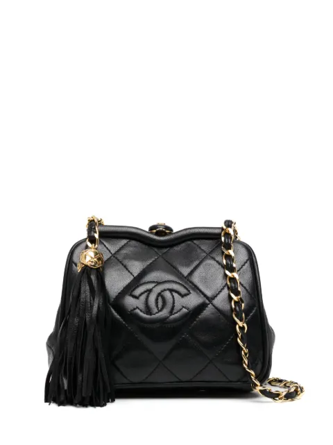 CHANEL Pre-Owned CC diamond-quilted belt bag Black FF1173