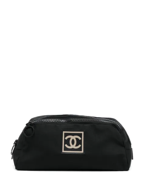 CHANEL Pre-Owned Sports line cosmetic pouch Black FF1232