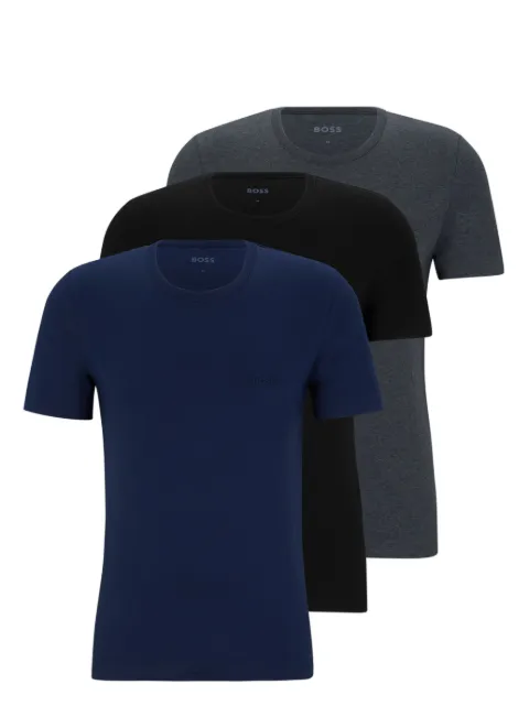BOSS crew-neck cotton T-shirt (set of three) Blue 50475284