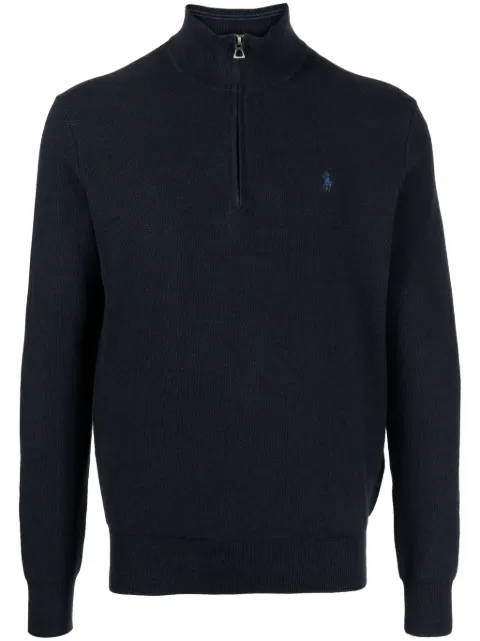 Polo Ralph Lauren logo-embroidered sweatshirt Blue 710932304001