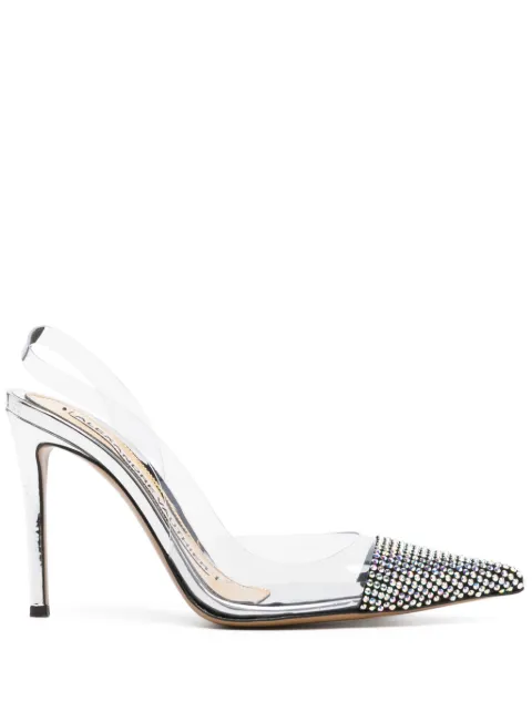 Alexandre Vauthier Amber Ghost 100mm pumps Silver AVI1500