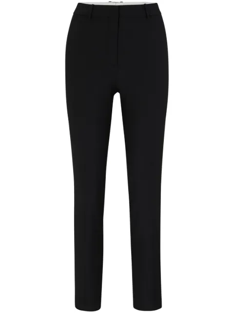 BOSS virgin wool cropped trousers Black 50490051