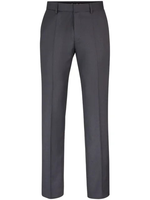 BOSS pressed-crease tailored trousers Grey 50469183