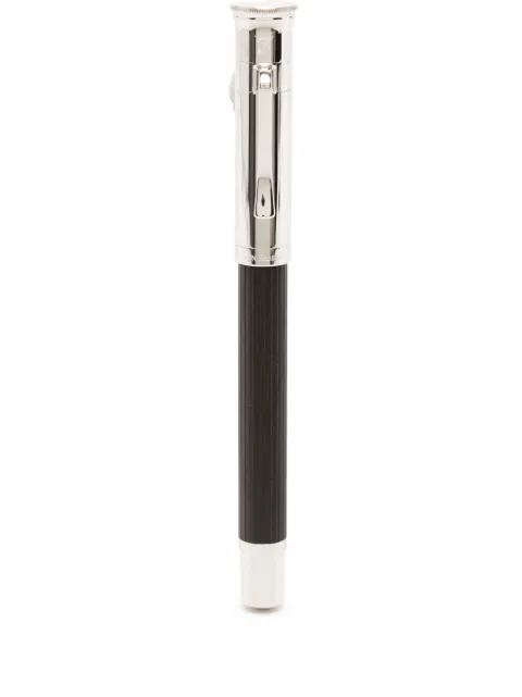 Graf von Faber-Castell wood-detailing rollerball pen Silver 145513
