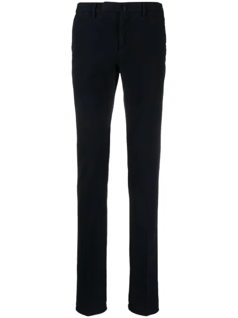 Incotex skinny mid-waist chino trousers Blue 1W00304025B