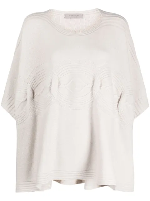 D.Exterior fine-knitted kaftan jumper Neutrals 57232