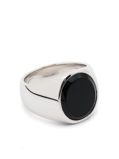 Tom Wood Oval polished onyx ring Silver R74IEMPBO01S925